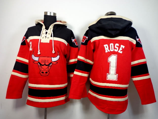 Chicago Bulls #1 Derrick Rose Red Hoodie,We sell and wholesale Chicago Bulls #1 Derrick Rose Red Hoodie on line form chian!