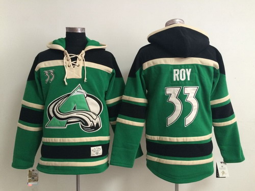 Colorado Avalanche #33 Patrick Roy Green Hoodie,We sell and wholesale Colorado Avalanche #33 Patrick Roy Green Hoodie on line form chian!