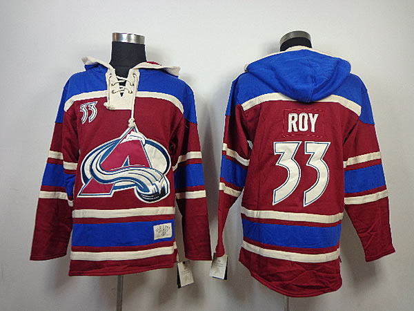 Colorado Avalanche #33 Roy Red With Blue Hoodie,We sell and wholesale Colorado Avalanche #33 Roy Red With Blue Hoodie on line form chian!