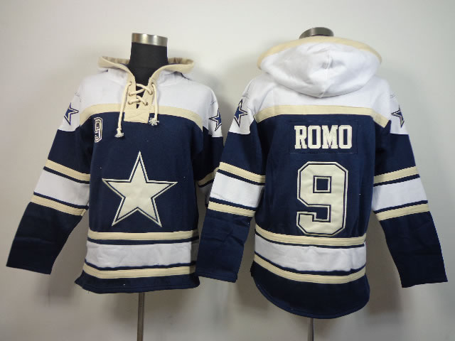 Dallas Cowboys #9 Tony Romo Navy Blue Hoodie,We sell and wholesale Dallas Cowboys #9 Tony Romo Navy Blue Hoodie on line form chian!
