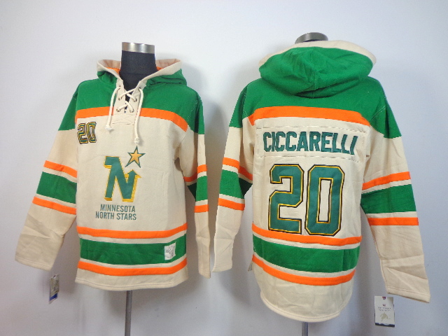 Dallas Stars #20 Dino Ciccarelli Cream Hoodie,We sell and wholesale Dallas Stars #20 Dino Ciccarelli Cream Hoodie on line form chian!