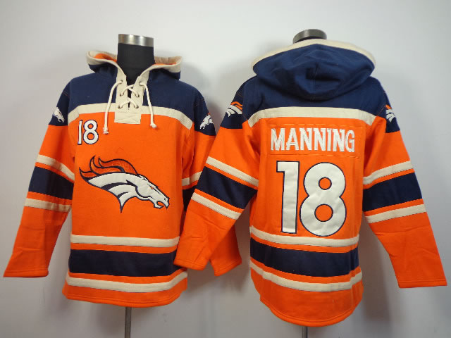 Denver Broncos #18 Peyton Manning Orange Hoodie,We sell and wholesale Denver Broncos #18 Peyton Manning Orange Hoodie on line form chian!