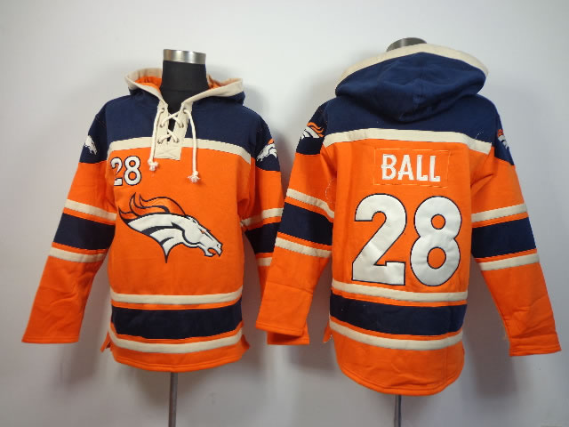 Denver Broncos #28 Ball Orange Hoodie,We sell and wholesale Denver Broncos #28 Ball Orange Hoodie on line form chian!