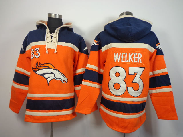 Denver Broncos #83 Wes Welker Orange Hoodie,We sell and wholesale Denver Broncos #83 Wes Welker Orange Hoodie on line form chian!