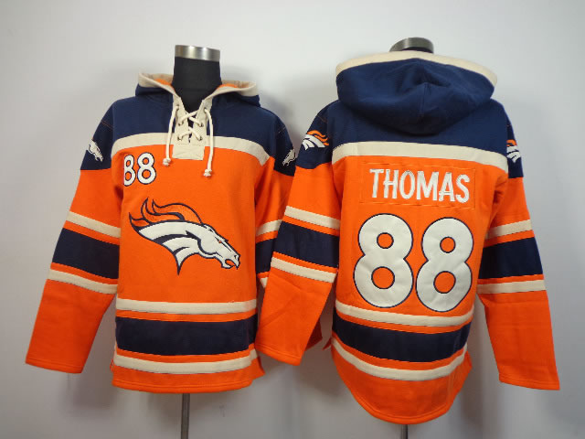 Denver Broncos #88 Demaryius Thomas Orange Hoodie,We sell and wholesale Denver Broncos #88 Demaryius Thomas Orange Hoodie on line form chian!
