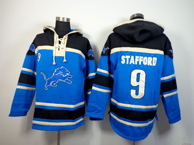 Detroit Lions #9 Matthew Stafford Blue Hoodie,We sell and wholesale Detroit Lions #9 Matthew Stafford Blue Hoodie on line form chian!