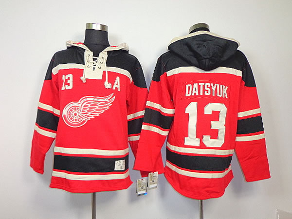 Detroit Red Wings #13 Pavel Datsyuk Red Hoodie,We sell and wholesale Detroit Red Wings #13 Pavel Datsyuk Red Hoodie on line form chian!