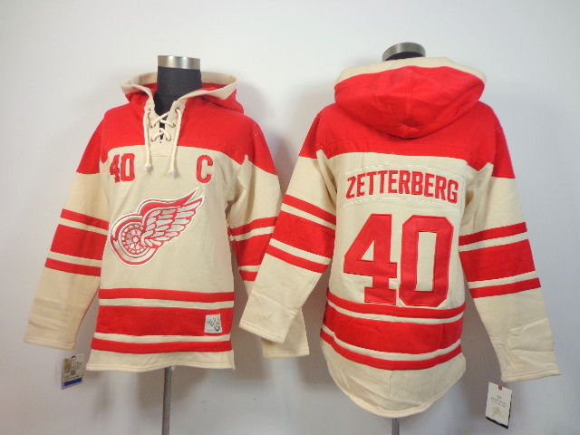 Detroit Red Wings #40 Henrik Zetterberg Cream Hoodie,We sell and wholesale Detroit Red Wings #40 Henrik Zetterberg Cream Hoodie on line form chian!