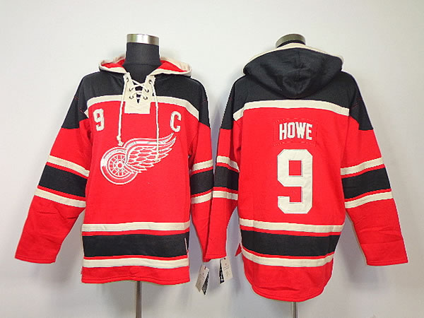 Detroit Red Wings #9 Gordie Howe Red Hoodie,We sell and wholesale Detroit Red Wings #9 Gordie Howe Red Hoodie on line form chian!