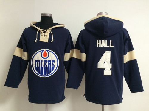 Edmonton Oilers #4 Taylor Hall Navy Blue Hoody,We sell and wholesale Edmonton Oilers #4 Taylor Hall Navy Blue Hoody on line form chian!