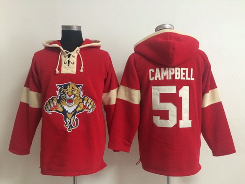 Florida Panthers #51 Brian Campbell Red Hoody,We sell and wholesale Florida Panthers #51 Brian Campbell Red Hoody on line form chian!