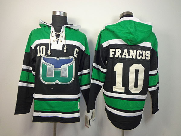 Hartford Whalers #10 Ron Francis Black Hoodie,We sell and wholesale Hartford Whalers #10 Ron Francis Black Hoodie on line form chian!
