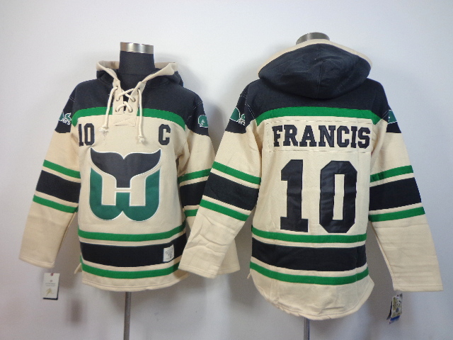 Hartford Whalers #10 Ron Francis Cream Hoodie,We sell and wholesale Hartford Whalers #10 Ron Francis Cream Hoodie on line form chian!