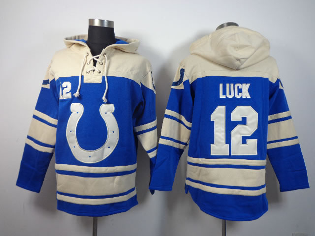 Indianapolis Colts #12 Andrew Luck Blue Hoodie,We sell and wholesale Indianapolis Colts #12 Andrew Luck Blue Hoodie on line form chian!