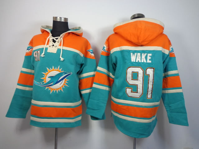 Miami Dolphins #91 Cameron Wake Green Hoodie,We sell and wholesale Miami Dolphins #91 Cameron Wake Green Hoodie on line form chian!