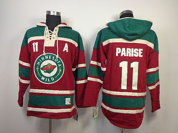 Minnesota Wilds #11 Zach Parise Red With Green Hoodie,We sell and wholesale Minnesota Wilds #11 Zach Parise Red With Green Hoodie on line form chian!