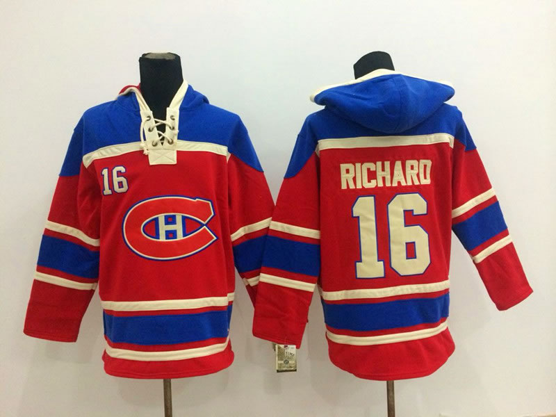 Montreal Canadiens #16 Richard Red Hoodie,We sell and wholesale Montreal Canadiens #16 Richard Red Hoodie on line form chian!