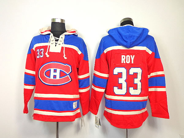 Montreal Canadiens #33 Patrick Roy Red Hoodie,We sell and wholesale Montreal Canadiens #33 Patrick Roy Red Hoodie on line form chian!