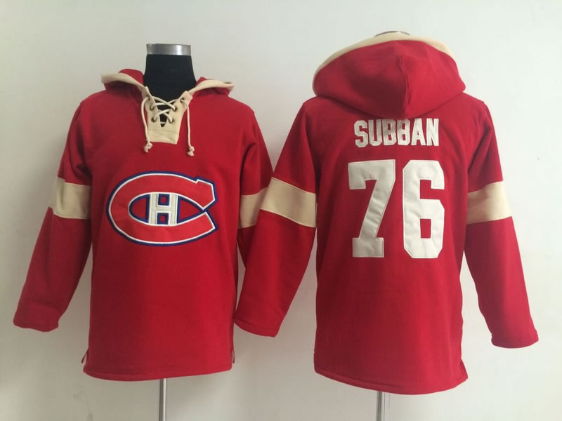 Montreal Canadiens #76 P.K. Subban Solid Color Red Hoody,We sell and wholesale Montreal Canadiens #76 P.K. Subban Solid Color Red Hoody on line form chian!