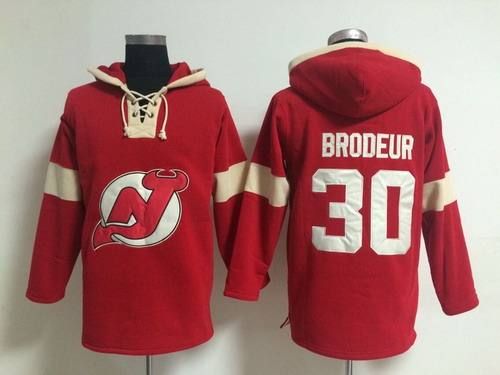 New Jersey Devils #30 Martin Brodeur Red Hoody,We sell and wholesale New Jersey Devils #30 Martin Brodeur Red Hoody on line form chian!