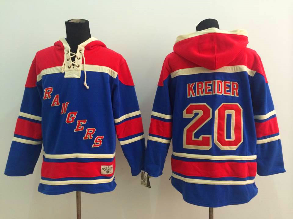 New York Rangers #20 Chris Kreider Light Blue Hoodie,We sell and wholesale New York Rangers #20 Chris Kreider Light Blue Hoodie on line form chian!