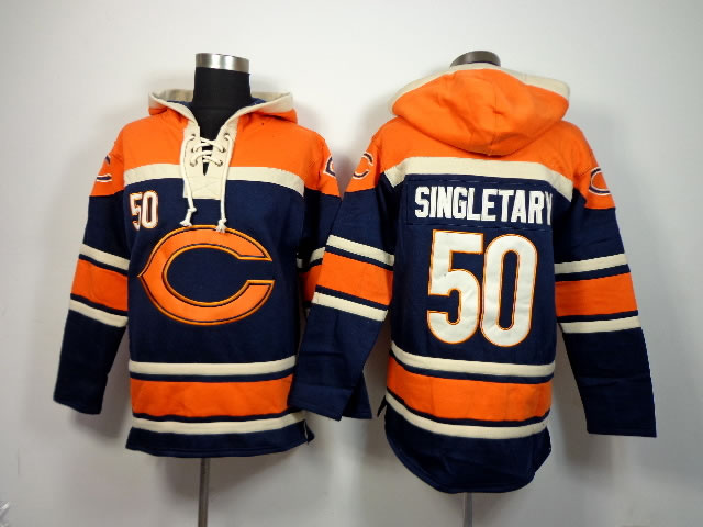 Nike Chicago Bears #50 Mike Singletary Navy Blue Hoodie,We sell and wholesale Nike Chicago Bears #50 Mike Singletary Navy Blue Hoodie on line form chian!