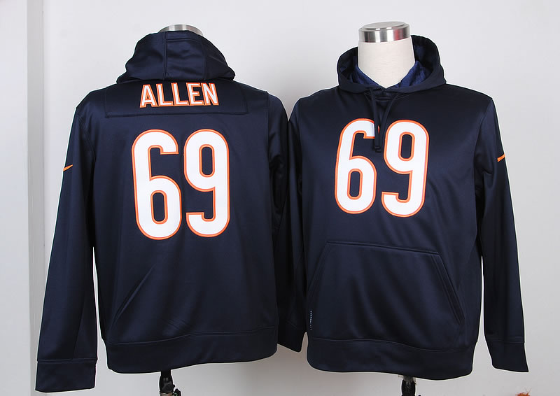 Nike Chicago Bears #69 Allen Dark Blue Hoodie,We sell and wholesale Nike Chicago Bears #69 Allen Dark Blue Hoodie on line form chian!
