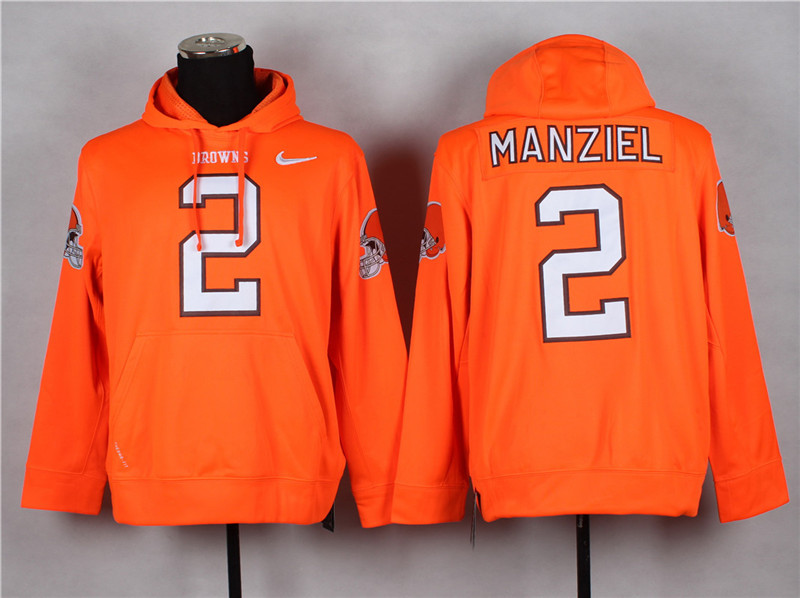 Nike Cleveland Browns #2 Manziel 2014 Pullover Hoodie Orange,We sell and wholesale Nike Cleveland Browns #2 Manziel 2014 Pullover Hoodie Orange on line form chian!