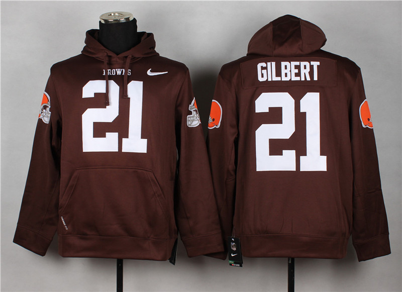 Nike Cleveland Browns #21 Justin Gilbert 2014 Pullover Hoodie Brown,We sell and wholesale Nike Cleveland Browns #21 Justin Gilbert 2014 Pullover Hoodie Brown on line form chian!