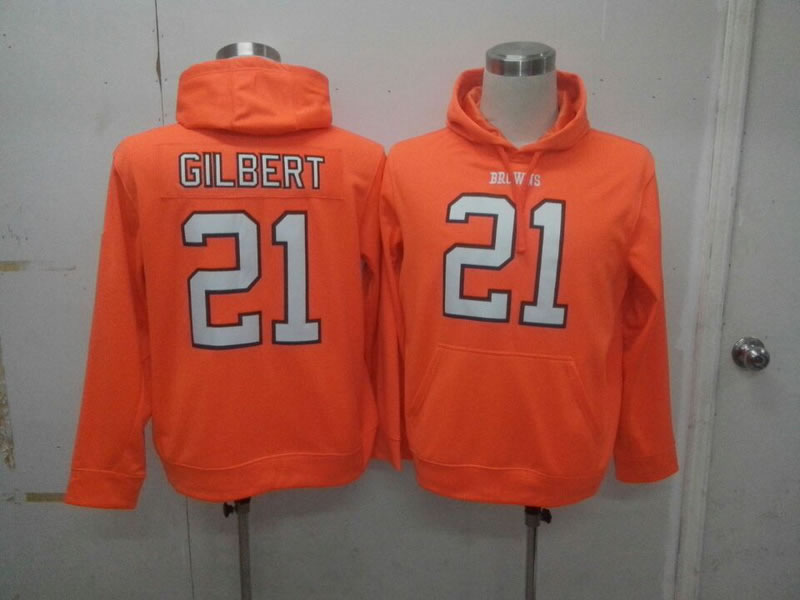 Nike Cleveland Browns #21 Justin Gilbert Pullover Hoodie Orange,We sell and wholesale Nike Cleveland Browns #21 Justin Gilbert Pullover Hoodie Orange on line form chian!