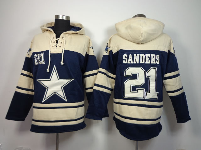 Nike Dallas Cowboys #21 Sanders Navy Blue Hoodie,We sell and wholesale Nike Dallas Cowboys #21 Sanders Navy Blue Hoodie on line form chian!
