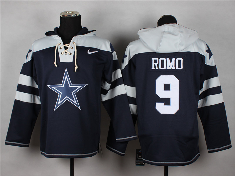 Nike Dallas Cowboys #9 Tony Romo Navy Blue Hoody,We sell and wholesale Nike Dallas Cowboys #9 Tony Romo Navy Blue Hoody on line form chian!