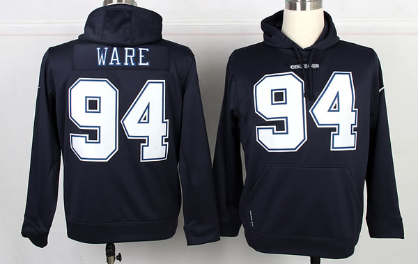 Nike Dallas Cowboys #94 DeMarcus Ware Pullover Hoodie Navy Blue,We sell and wholesale Nike Dallas Cowboys #94 DeMarcus Ware Pullover Hoodie Navy Blue on line form chian!
