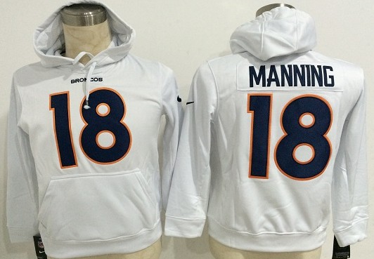 Nike Denver Broncos #18 Peyton Manning White Hoodie,We sell and wholesale Nike Denver Broncos #18 Peyton Manning White Hoodie on line form chian!