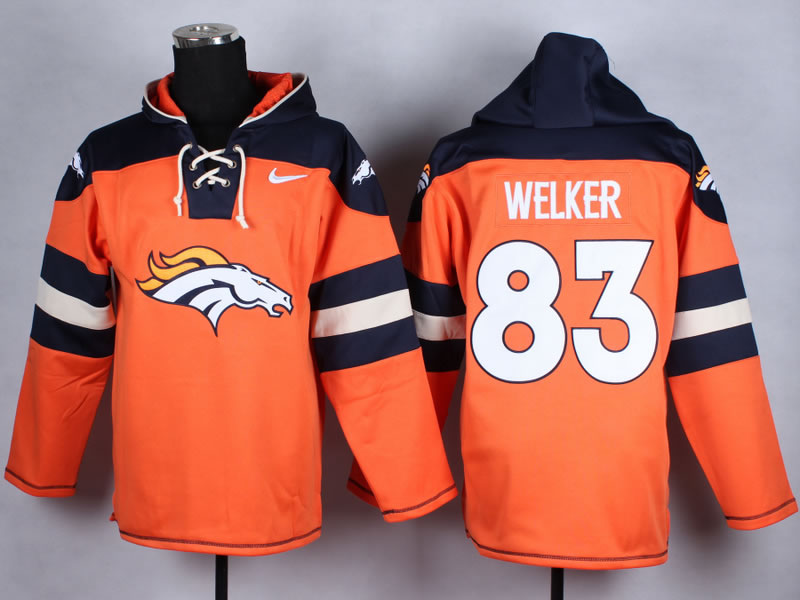 Nike Denver Broncos #83 Wes Welker Orange Hoody,We sell and wholesale Nike Denver Broncos #83 Wes Welker Orange Hoody on line form chian!