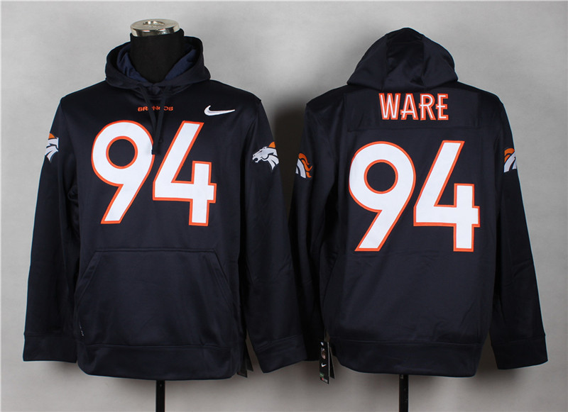 Nike Denver Broncos #94 Ware 2014 Pullover Hoodie Navy Blue,We sell and wholesale Nike Denver Broncos #94 Ware 2014 Pullover Hoodie Navy Blue on line form chian!