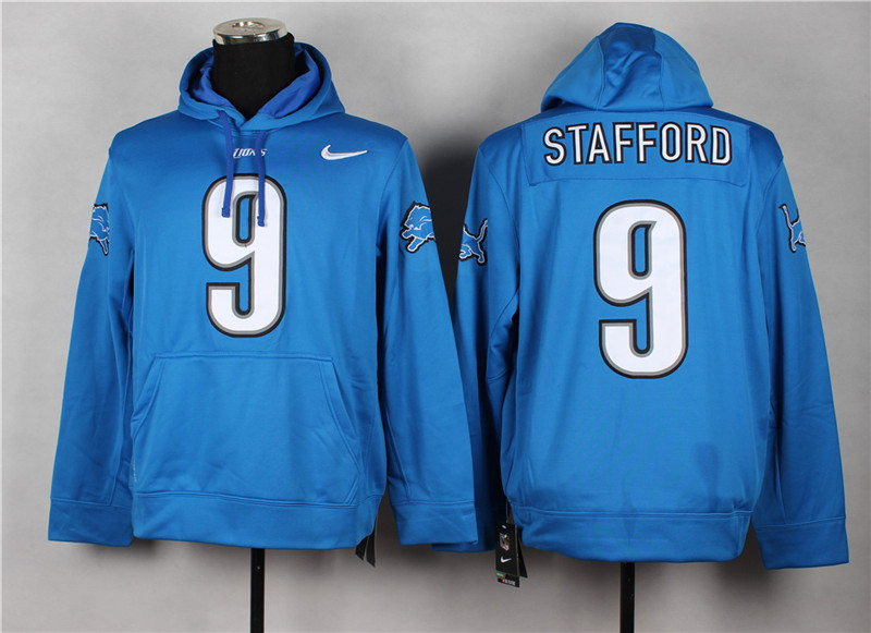 Nike Detroit Lions #9 Matthew Stafford 2014 Pullover Hoodie Light Blue,We sell and wholesale Nike Detroit Lions #9 Matthew Stafford 2014 Pullover Hoodie Light Blue on line form chian!
