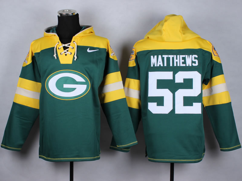 Nike Green Bay Packers #52 Clay Matthews Green Hoody,We sell and wholesale Nike Green Bay Packers #52 Clay Matthews Green Hoody on line form chian!