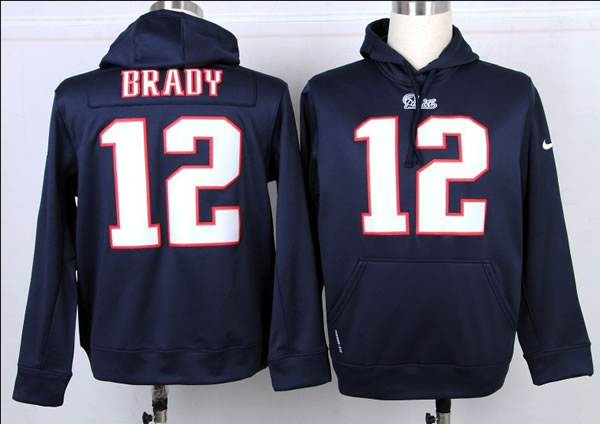 Nike New England Patriots #12 Tom Brady Pullover Hoodie Navy Blue,We sell and wholesale Nike New England Patriots #12 Tom Brady Pullover Hoodie Navy Blue on line form chian!