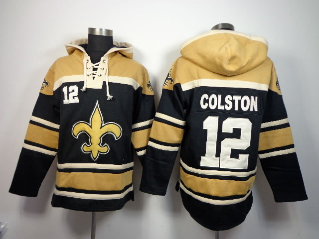 Nike New Orleans Saints #12 Marques Colston Black Hoodie,We sell and wholesale Nike New Orleans Saints #12 Marques Colston Black Hoodie on line form chian!