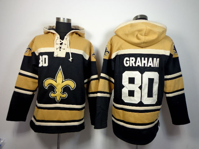 Nike New Orleans Saints #80 Jimmy Graham Black Hoodie,We sell and wholesale Nike New Orleans Saints #80 Jimmy Graham Black Hoodie on line form chian!