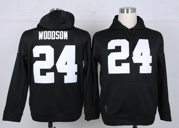 Nike Oakland Raiders #24 Charles Woodson Pullover Hoodie Black,We sell and wholesale Nike Oakland Raiders #24 Charles Woodson Pullover Hoodie Black on line form chian!