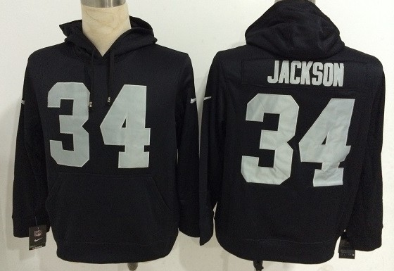 Nike Oakland Raiders #34 Bo Jackson Black Hoodie,We sell and wholesale Nike Oakland Raiders #34 Bo Jackson Black Hoodie on line form chian!