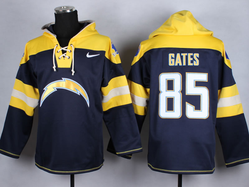 Nike San Diego Chargers #85 Antonio Gates Navy Blue Hoody,We sell and wholesale Nike San Diego Chargers #85 Antonio Gates Navy Blue Hoody on line form chian!
