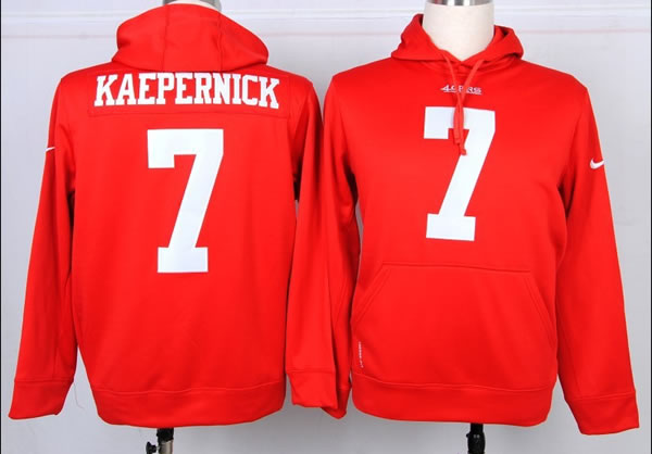 Nike San Francisco 49ers #7 Kaepernick Pullover Hoodie Red,We sell and wholesale Nike San Francisco 49ers #7 Kaepernick Pullover Hoodie Red on line form chian!