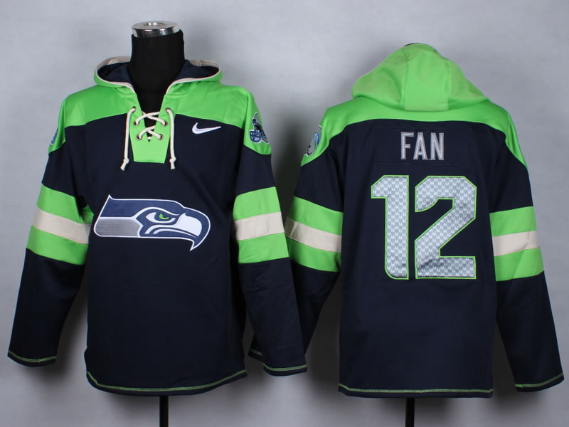 Nike Seattle Seahawks #12 Fan Navy Blue Hoody,We sell and wholesale Nike Seattle Seahawks #12 Fan Navy Blue Hoody on line form chian!