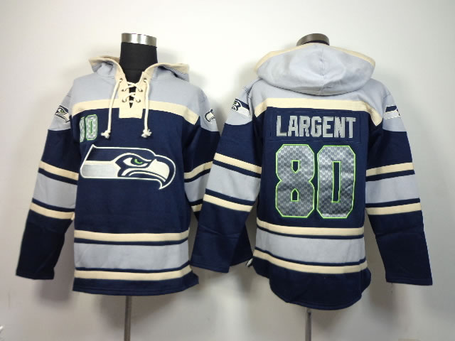 Nike Seattle Seahawks #80 Steve Largent Navy Blue Hoodie,We sell and wholesale Nike Seattle Seahawks #80 Steve Largent Navy Blue Hoodie on line form chian!