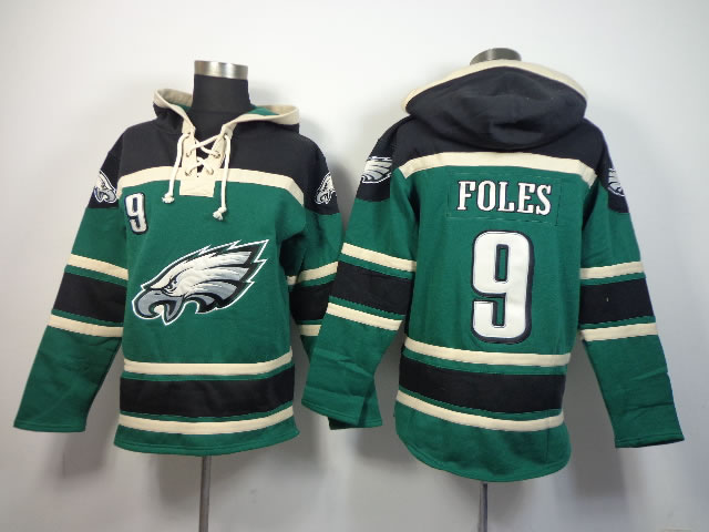 Philadelphia Eagles #9 Nick Foles Green Hoodie,We sell and wholesale Philadelphia Eagles #9 Nick Foles Green Hoodie on line form chian!