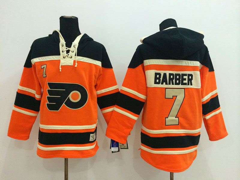 Philadelphia Flyers #7 Barber Orange Hoodie,We sell and wholesale Philadelphia Flyers #7 Barber Orange Hoodie on line form chian!