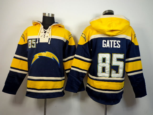 San Diego Chargers #85 Antonio Gates Navy Blue Hoodie,We sell and wholesale San Diego Chargers #85 Antonio Gates Navy Blue Hoodie on line form chian!